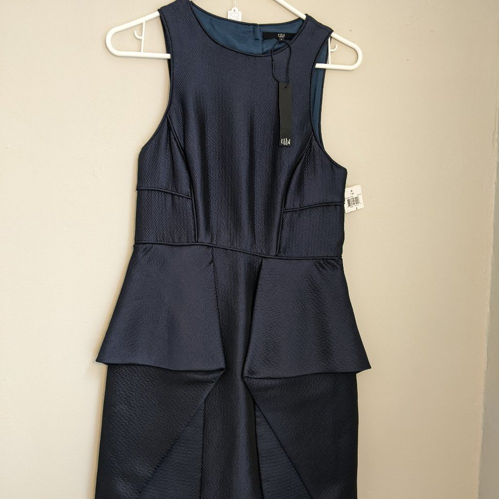 Tibi Navy Blue Holiday/Cocktail Dress